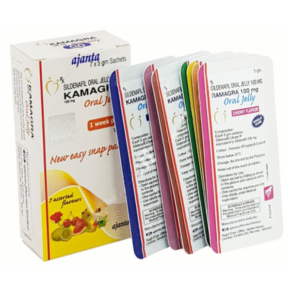 KAMAGRA ORAL JELLY 100MG (SILDENAFIL CITRATE)